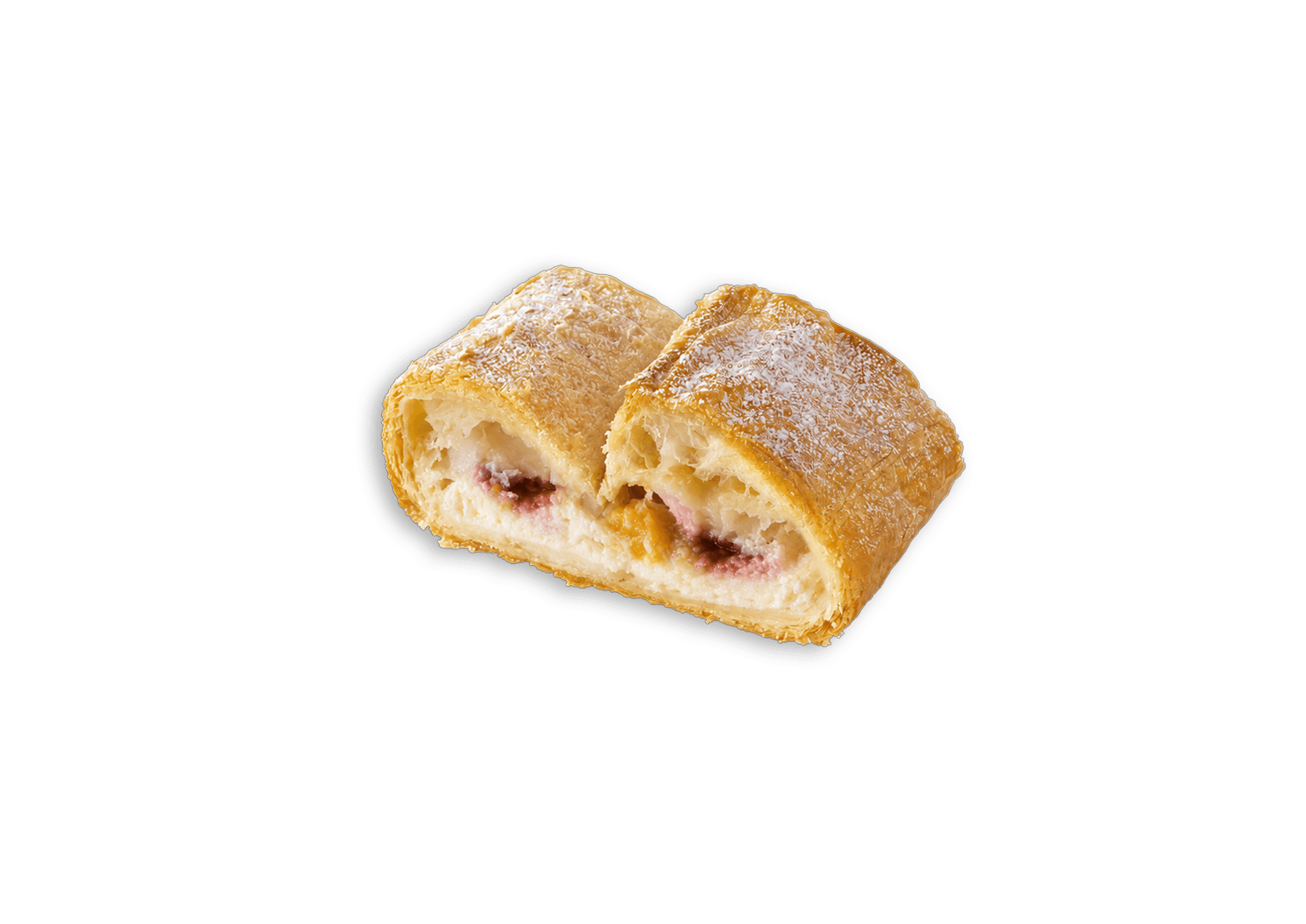 Pfirsich-Melba-Strudel