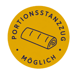 Portionsstanzzug möglich Portionsstanzzug möglich