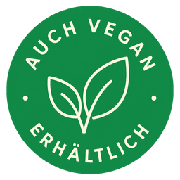 Auch vegan erhältlich Auch vegan erhältlich